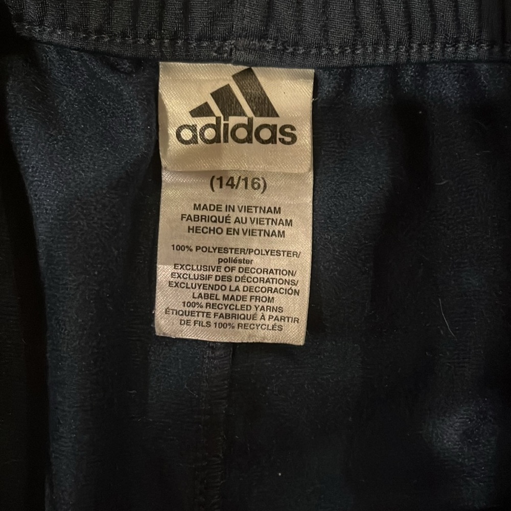 Adidas size 14/16 jogger sweatpants, good condition, navy blue - Picture 3 of 5